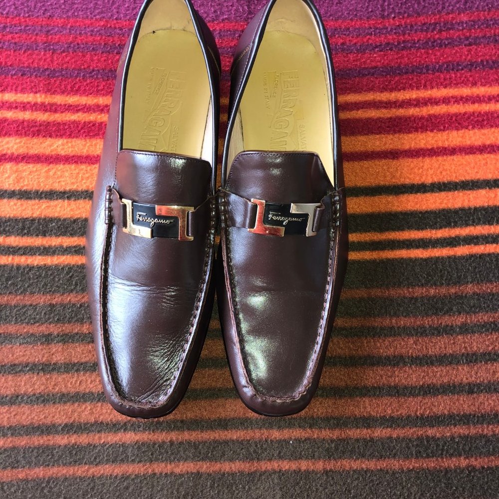 S. Ferragamo Men Brown Leather Loafer (UE 42/US 8)